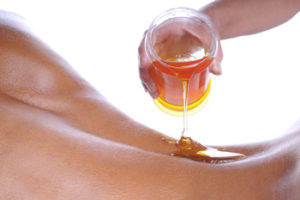 massage au miel dos