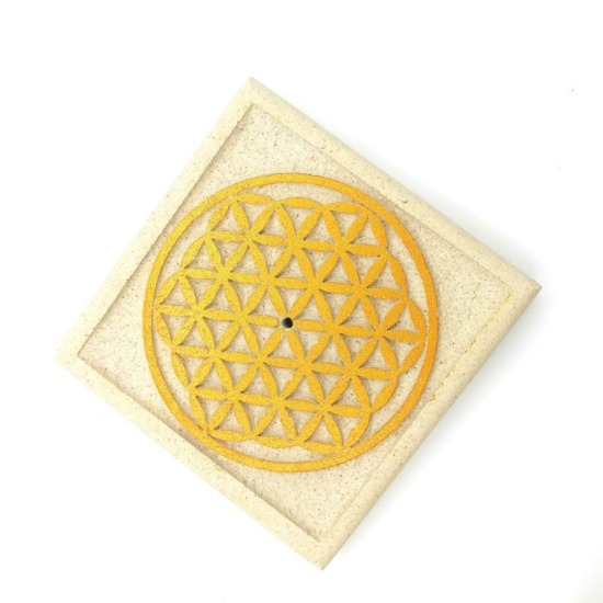 porte encens fleur de vie