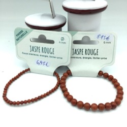 Bracelets jaspe rouge