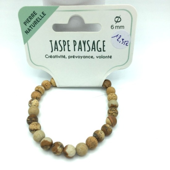 Bracelet jaspe paysage
