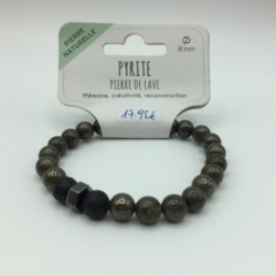 Bracelet pyrite