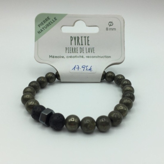 Bracelet pyrite